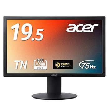 Amazon.co.jp: Acer モニター 19.5インチ HD+ (1600x900) 非光沢